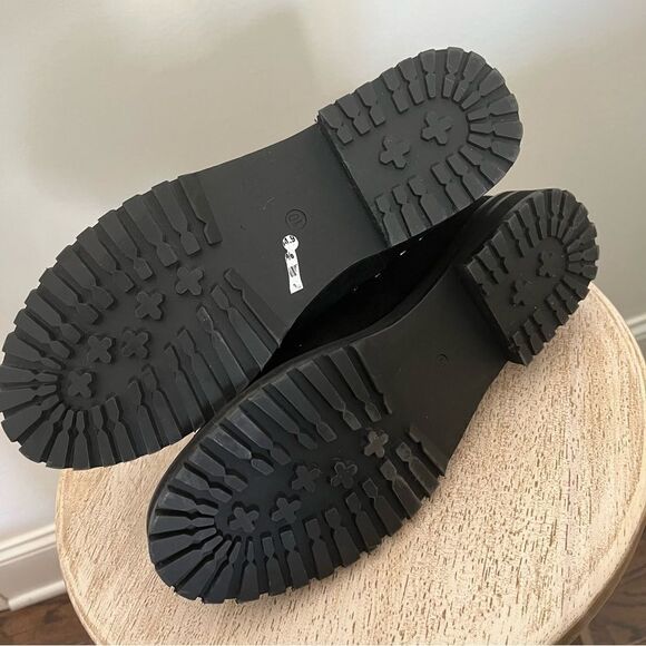 Seven For All Mankind Romanoff Waterproof Ankle Boot Black with Studs 10 NWOB - Picture 4 of 7